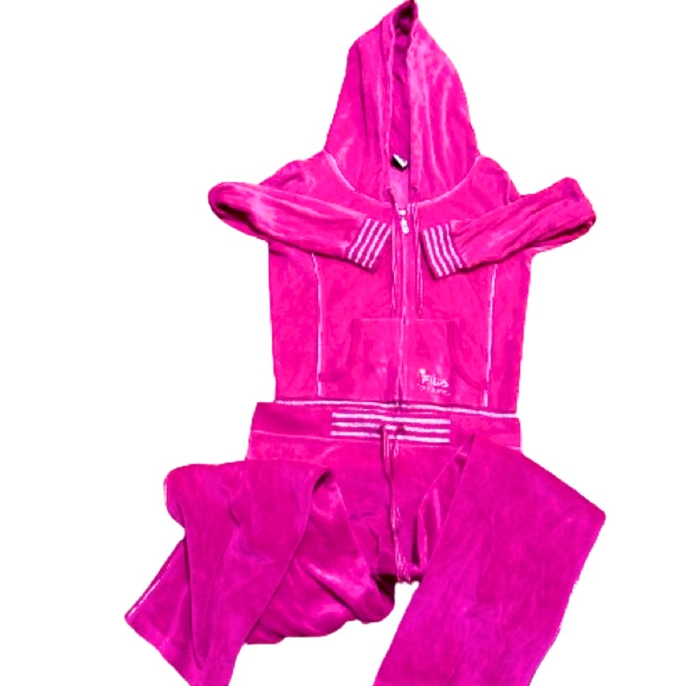 Rare Pink Vintage Fila Velour Tracksuit 😍🩷